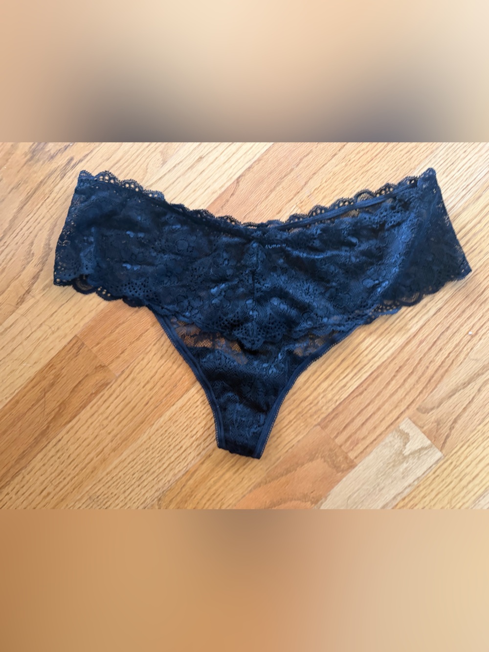 Torrid Curve Stretch Lace Cheeky Thong - Black 1X NWOT